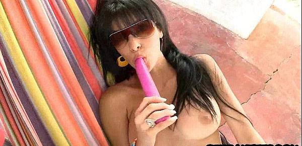  Mighty hot latina teen babe does everything 18